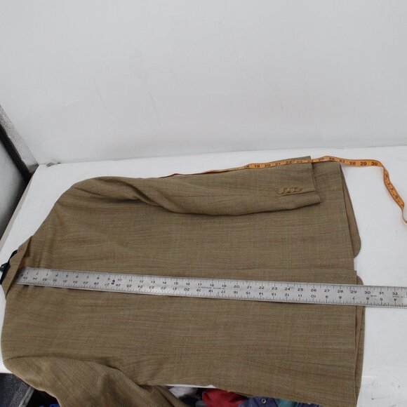 Lauren ralph Lauren sport coat men's 40R Silk wool windowpane herringbone plaid - Picture 8 of 13